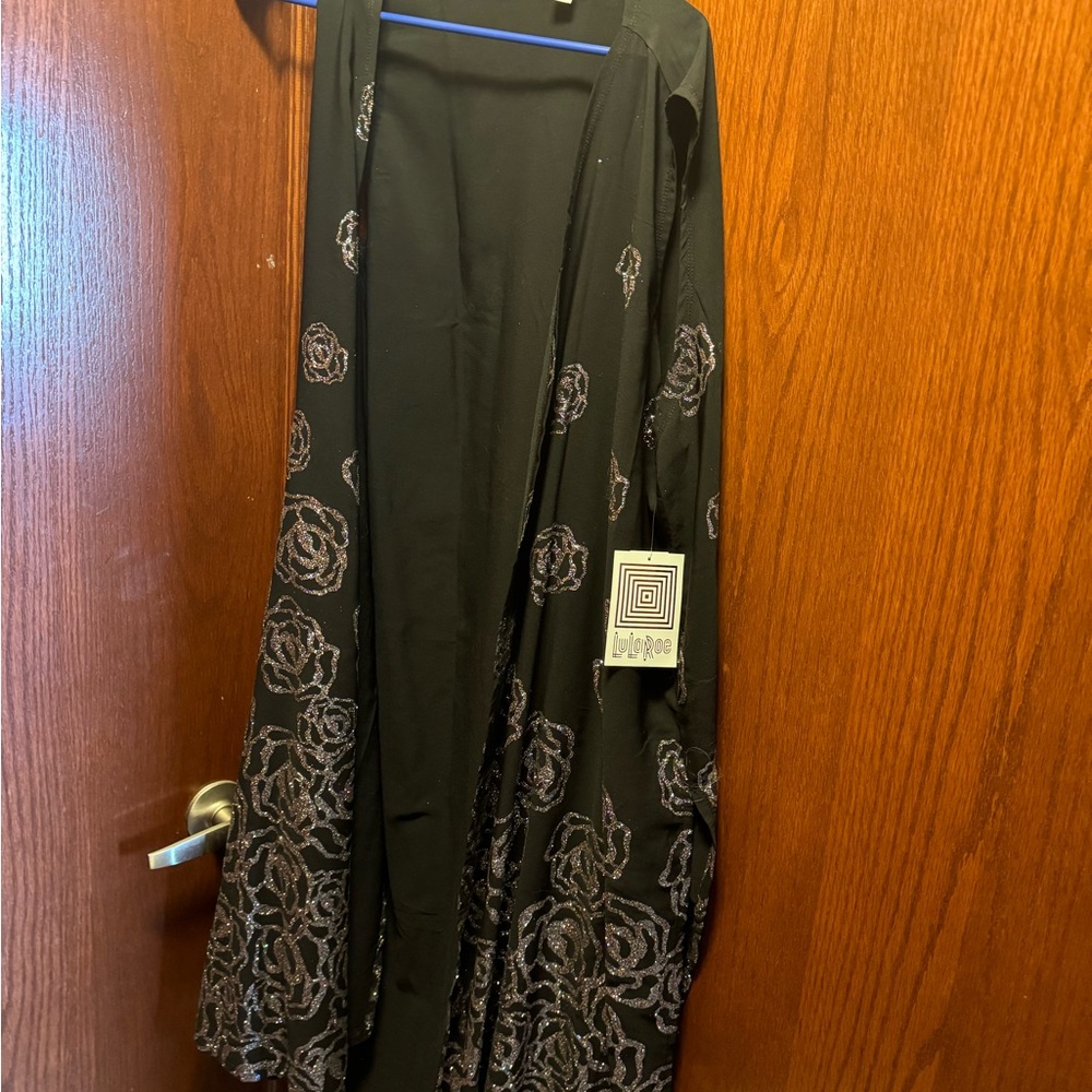 - Lula Roe elegant Joy with glitter roses NWT